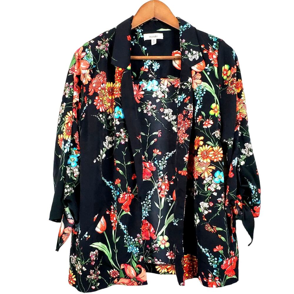 NEW! Meraki Open Front Floral Top - M